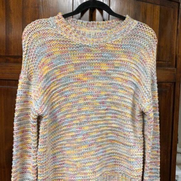 NWT Rag Poets confetti cream crewneck sweater XS - Picture 5 of 15